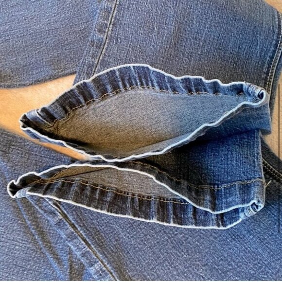 Vintage Foxy Jeans Med Wash Flare Y2K Mid Rise 8 - Picture 9 of 10